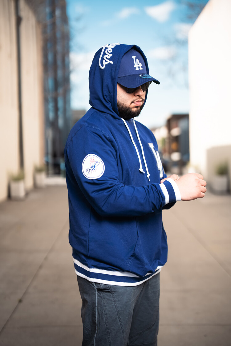 New Era Dodgers NE Men's Logo Select Hoodie Royal