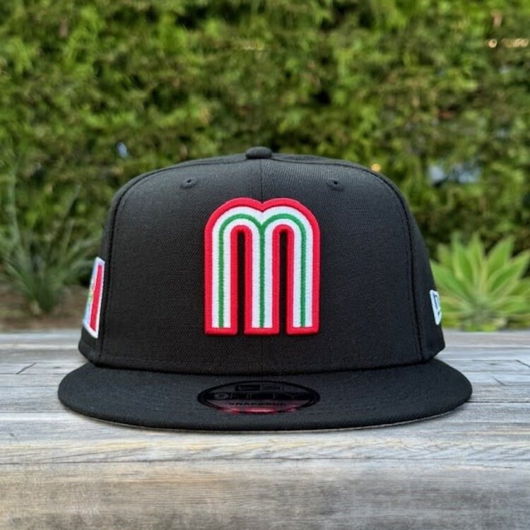 New Era Mexico Black Team "M" w/Flag 950