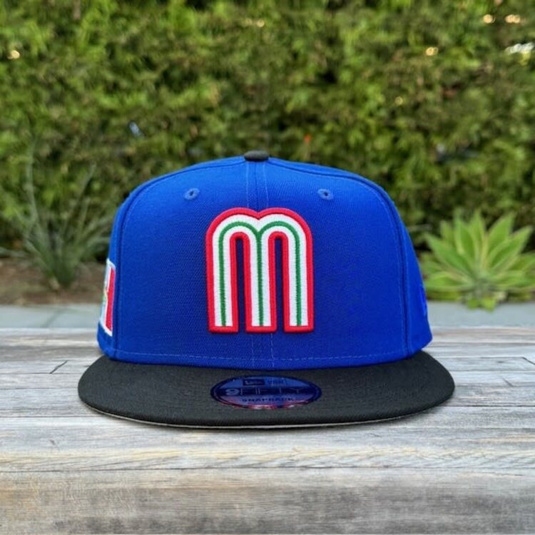 New Era Mexico Royal/Black "M" w/Flag 950 Snapback