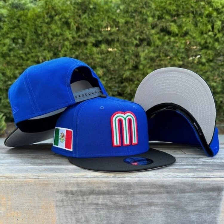 New Era Mexico Royal/Black "M" w/Flag 950 Snapback