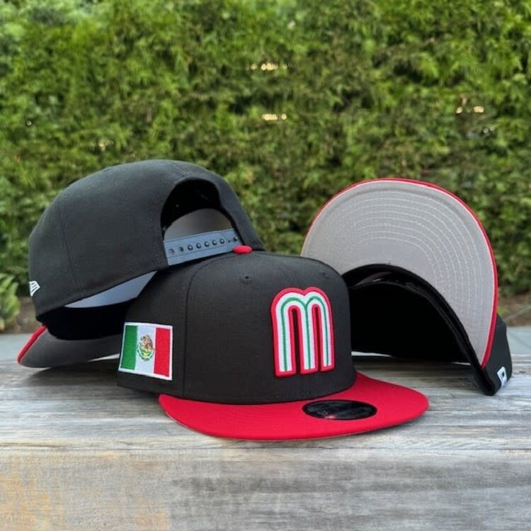 New Era Mexico Black/Red "M" w/Flag 950