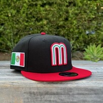 New Era Mexico Black/Red "M" w/Flag 950