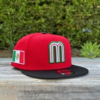 New Era Mexico Red/Black "M" w/Flag 950