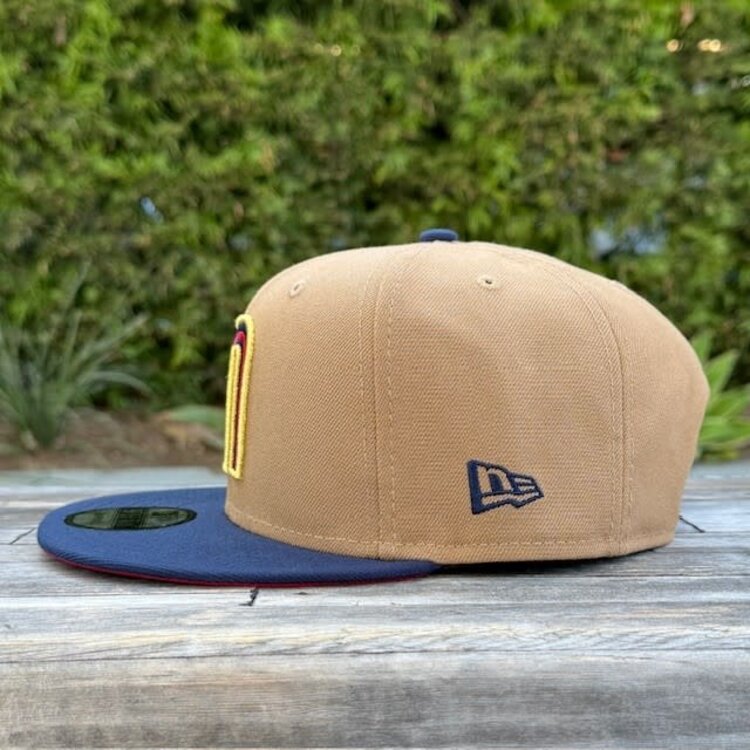 New Era Mexico Khaki/ Navy "M" w/Flag 950 Snapback