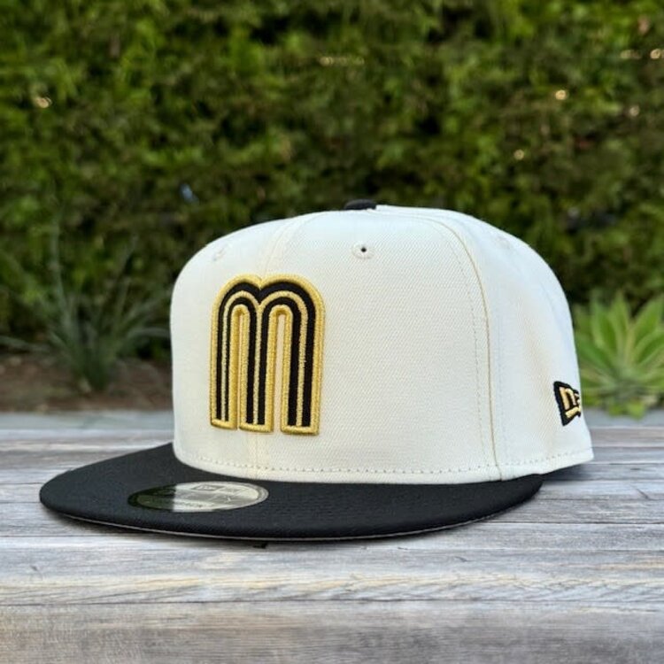 New Era Mexico Ivory/ Black "M" w/Flag 950 Snapback