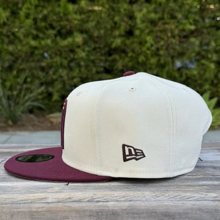New Era Mexico Ivory/ Maroon "M" w/Flag 950 Snapback