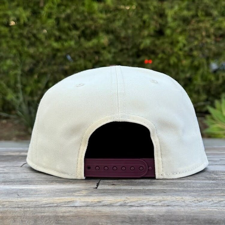 New Era Mexico Ivory/ Maroon "M" w/Flag 950 Snapback