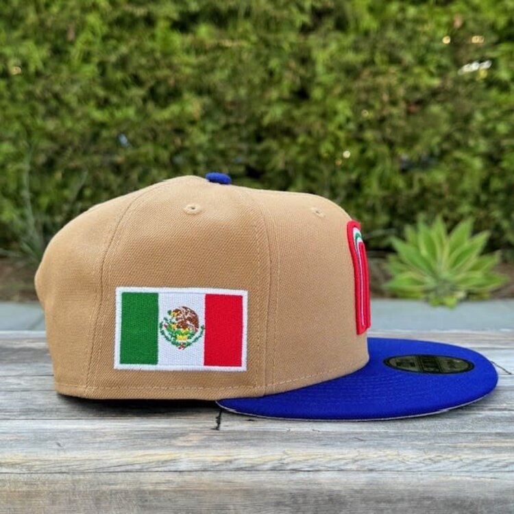New Era Mexico Khaki/ Royal "M" w/Flag 950 Snapback