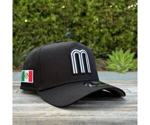 Mexico Black White 940 A-Frame Snapback - The Locker Room of Downey