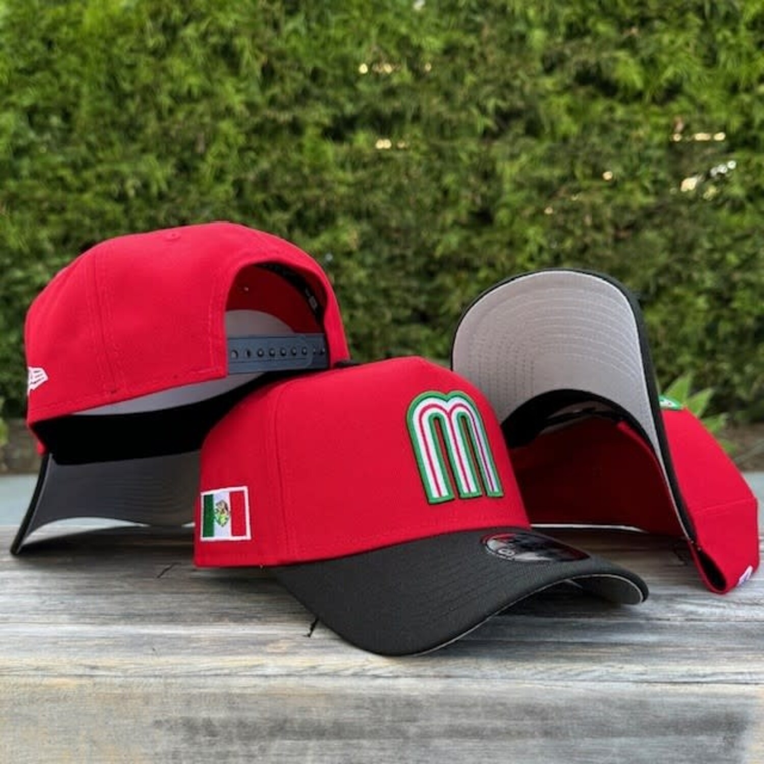 Mexico Red/ Black 940 A-Frame Snapback - The Locker Room of Downey