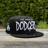 New Era LA Dodgers Black White Sketch 950 Snapback