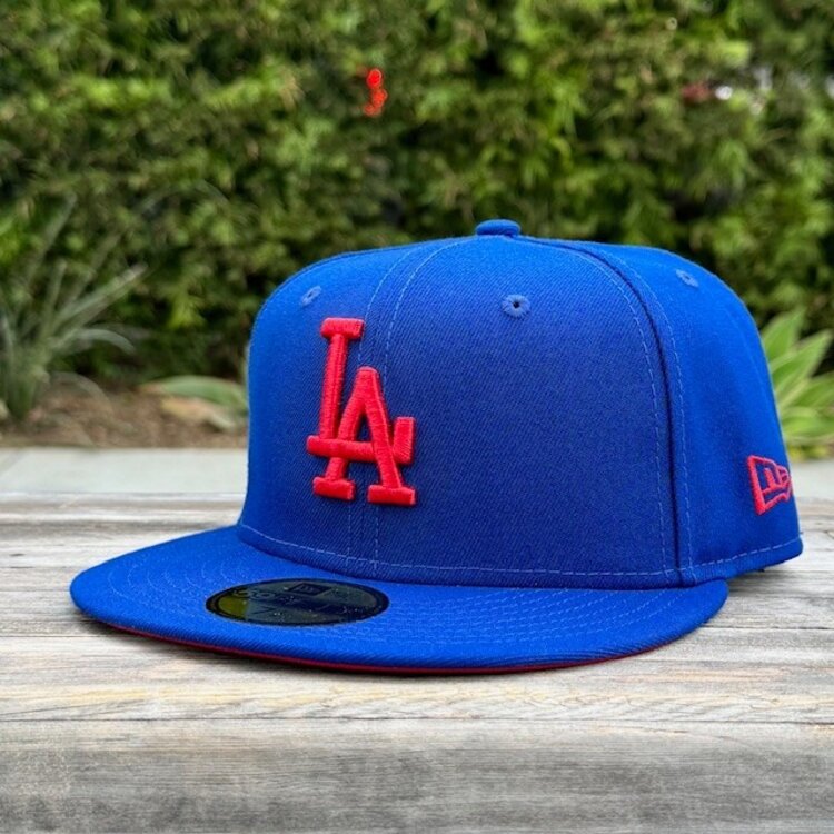 New Era LA Dodgers Light Royal Red "LA" Red UV
