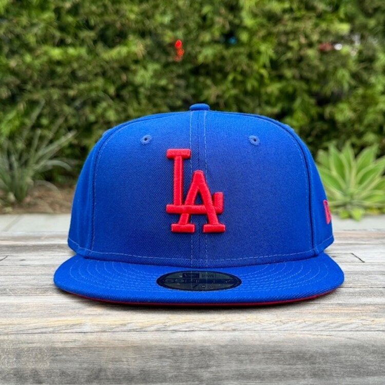 New Era LA Dodgers Light Royal Red "LA" Red UV