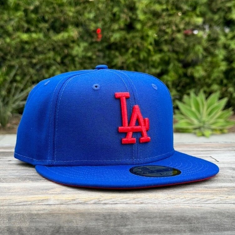 New Era LA Dodgers Light Royal Red "LA" Red UV