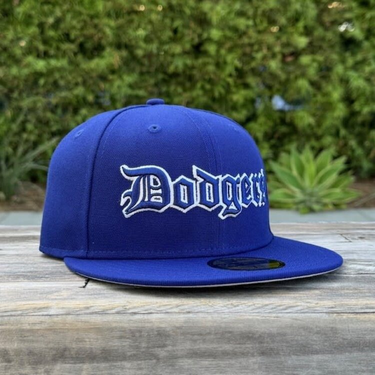 New Era LA Dodgers Old English Royal Royal-White