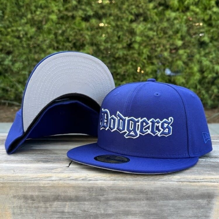 New Era LA Dodgers Old English Royal Royal-White