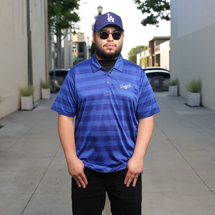 Antigua Dodgers M Polo Compass Royal