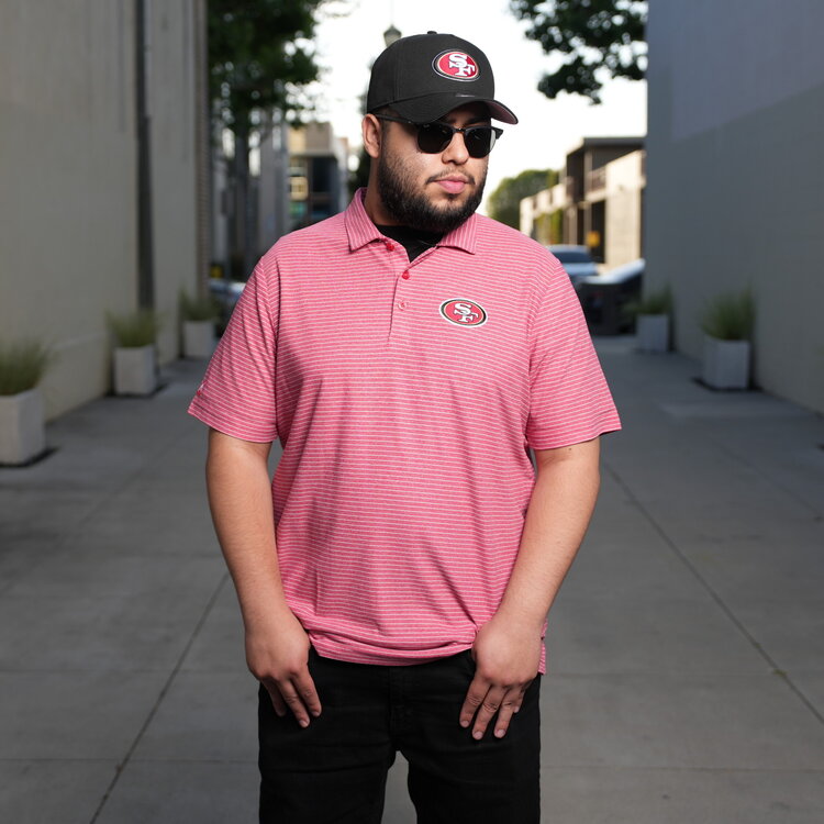 Antigua 49ers M Polo Red Esteem