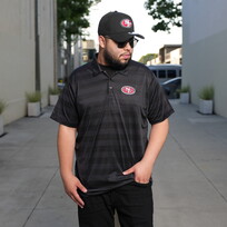 Antigua 49ers M Polo Black Compass