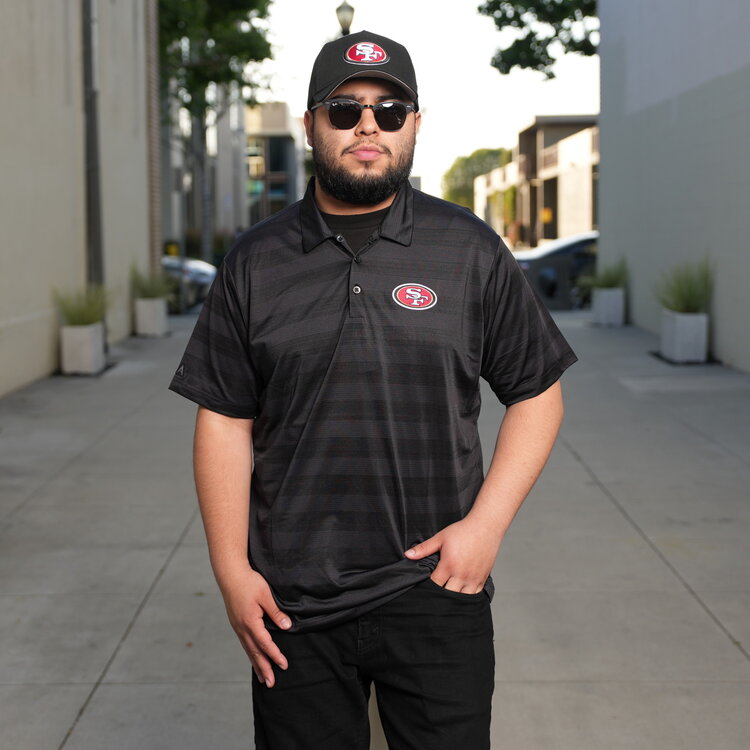 Antigua 49ers M Polo Black Compass