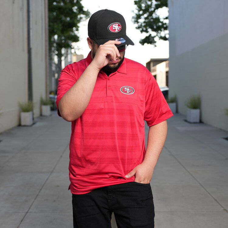 Antigua 49ers M Polo Red Compass