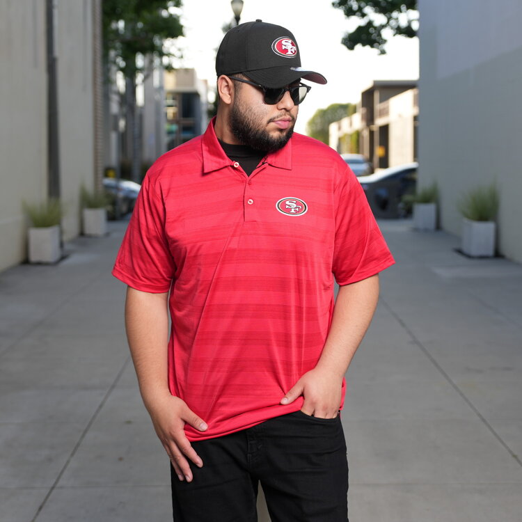 Antigua 49ers M Polo Red Compass