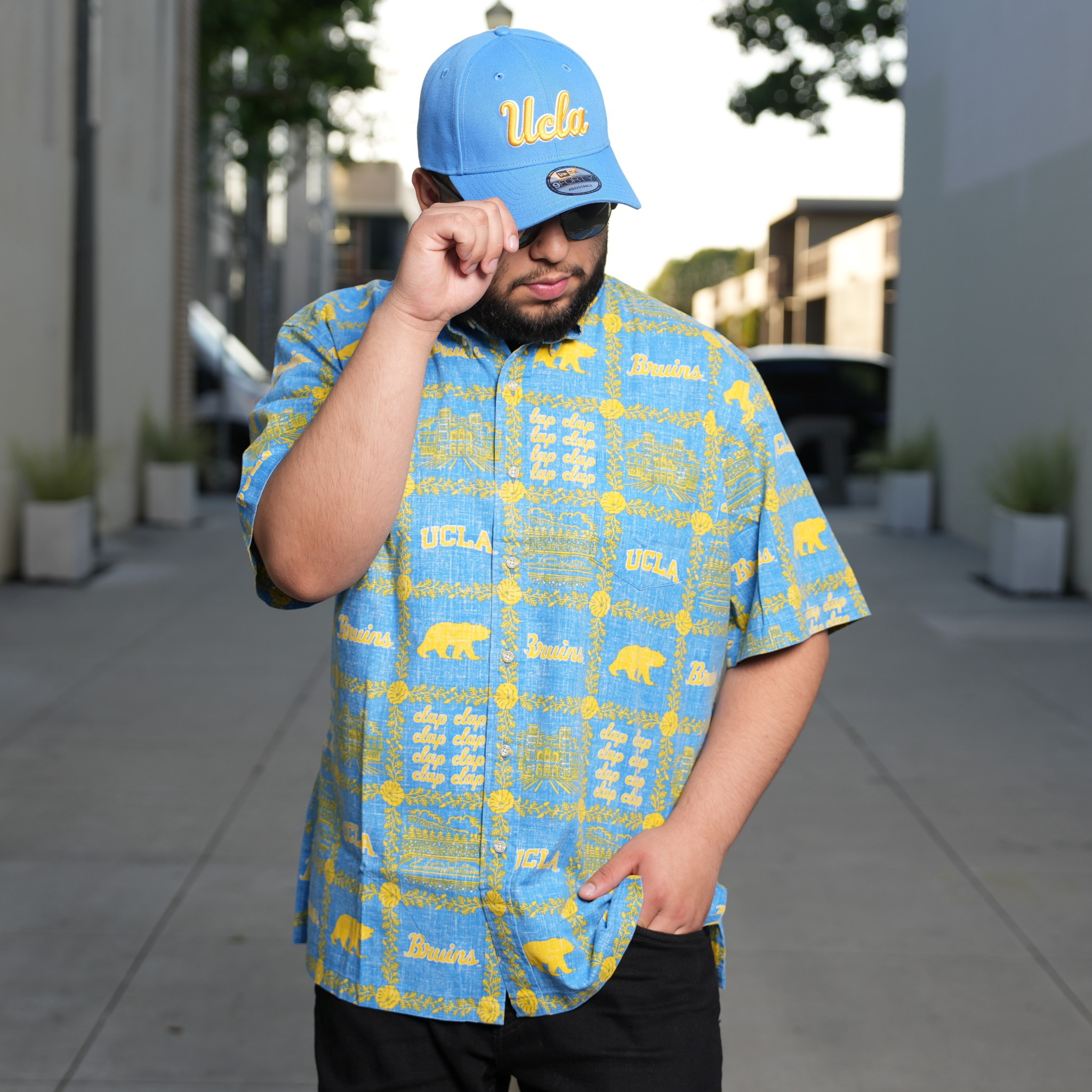 reyn spoonerレインスプーナー　UCLAブルーインズ Reyn Spooner レインスプーナー アロハシャツ UCLA