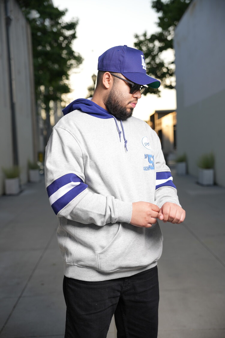 New Era Dodgers NE Gray Since 58 P/O Hoodie