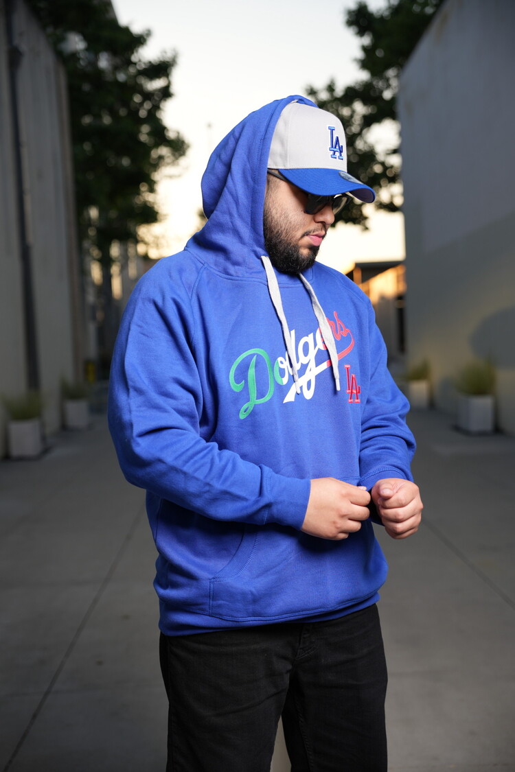 Antigua LA Mexico Pullover Hoodie Royal w/Red LA