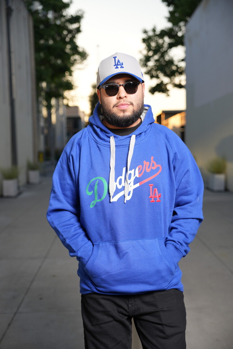 Antigua LA Mexico Pullover Hoodie Royal w/Red LA