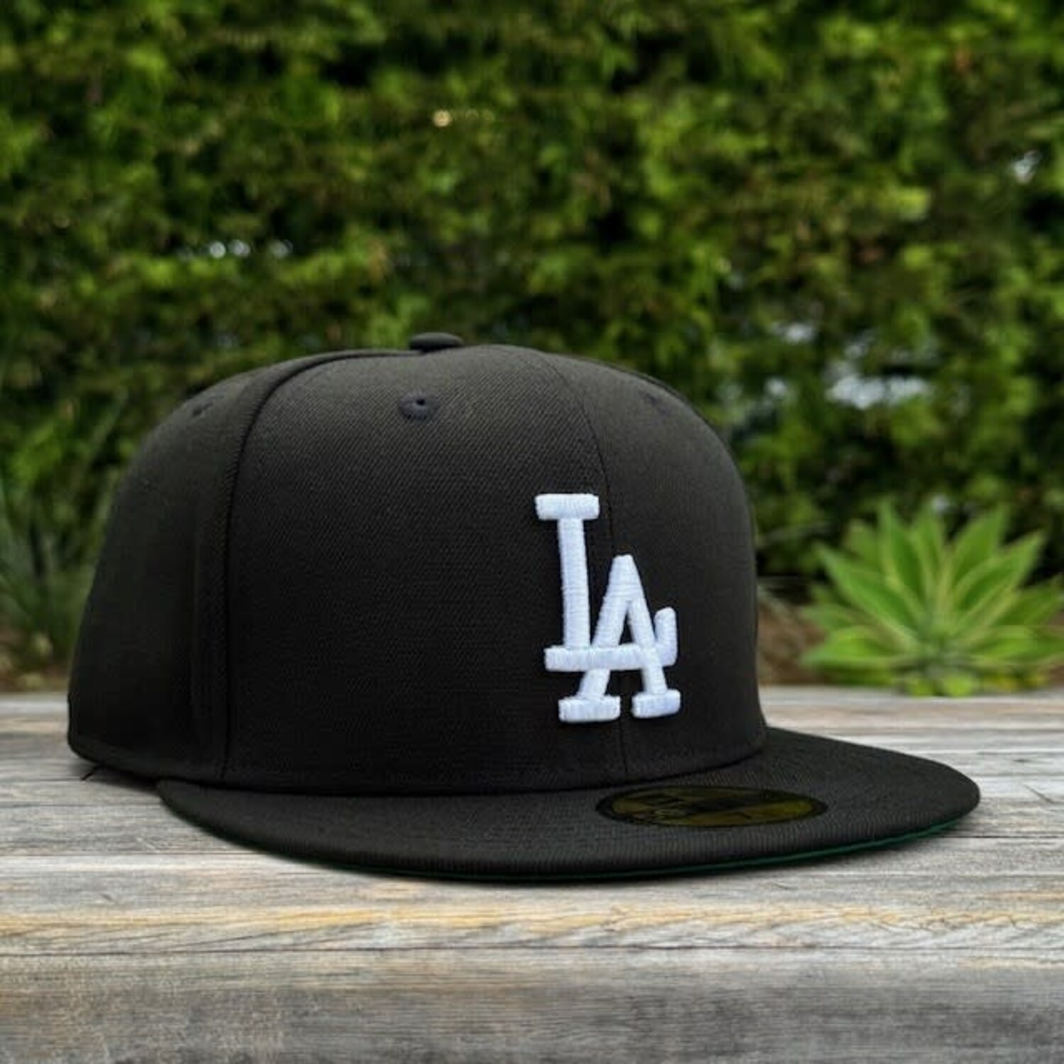 帽子 Los Angeles Dodgers BLACK GABARDINE CAP LA Black White OG Green UV - The Locker Room of Downey