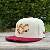 New Era USC Retro Cord Ivory/Cardinal