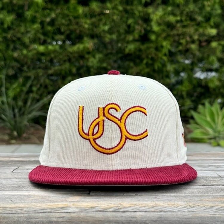 New Era USC Retro Cord Ivory/Cardinal