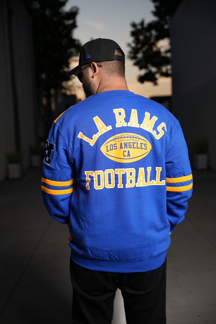 Mitchell and Ness NFL Rams Men's M&N All Over Crew 2.0