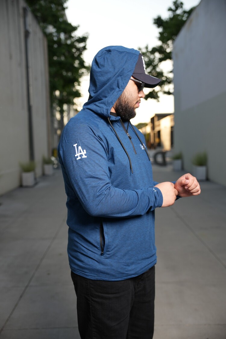 Antigua LA Spikes Navy 1/2-Zip P/O