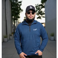 Antigua LA Spikes Navy 1/2-Zip P/O