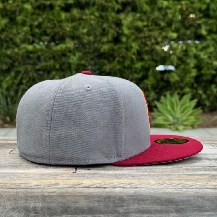 New Era SC Interlock Gray /Cardinal