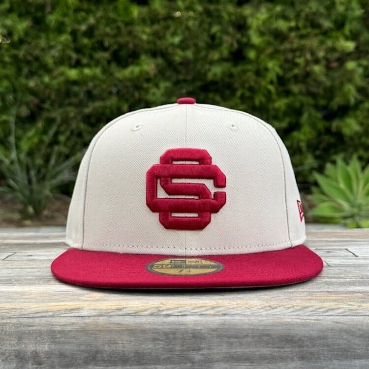 New Era SC Stone/Cardinal Alt Logo