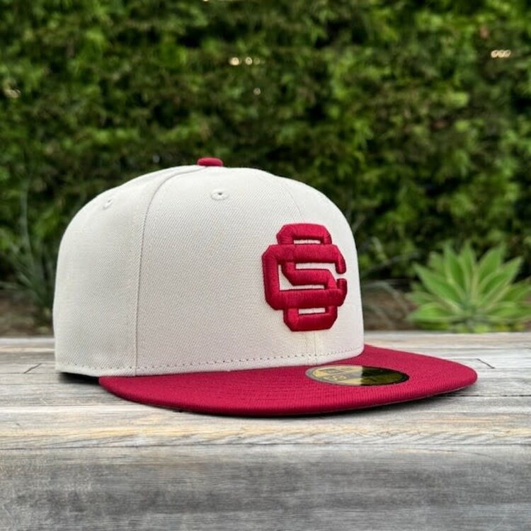 New Era SC Stone/Cardinal Alt Logo