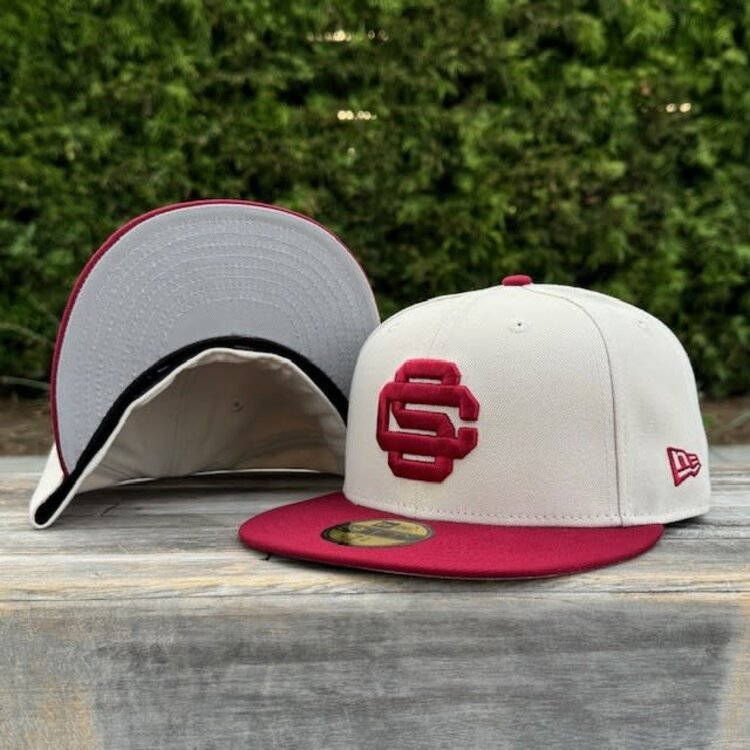 New Era SC Stone/Cardinal Alt Logo