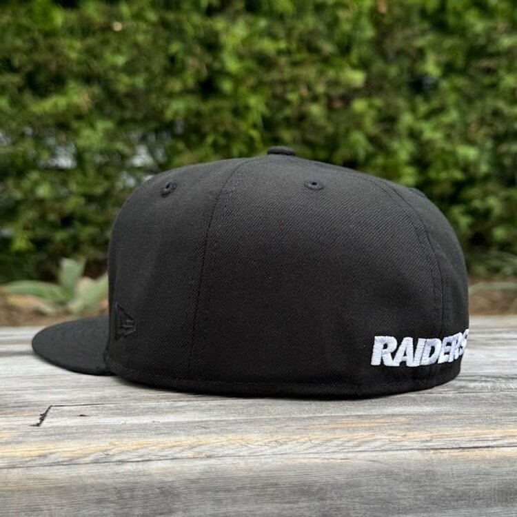 New Era Raiders Black XL Shield Logo