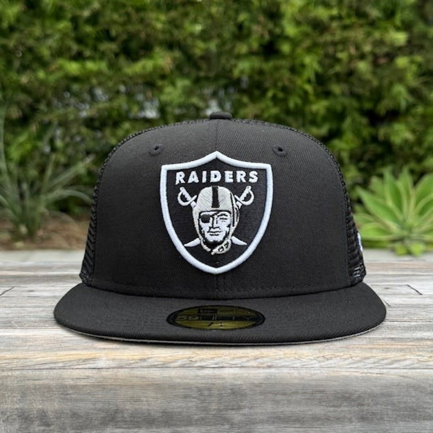 Raiders Black Team Shield Mesh - The Locker Room of Downey