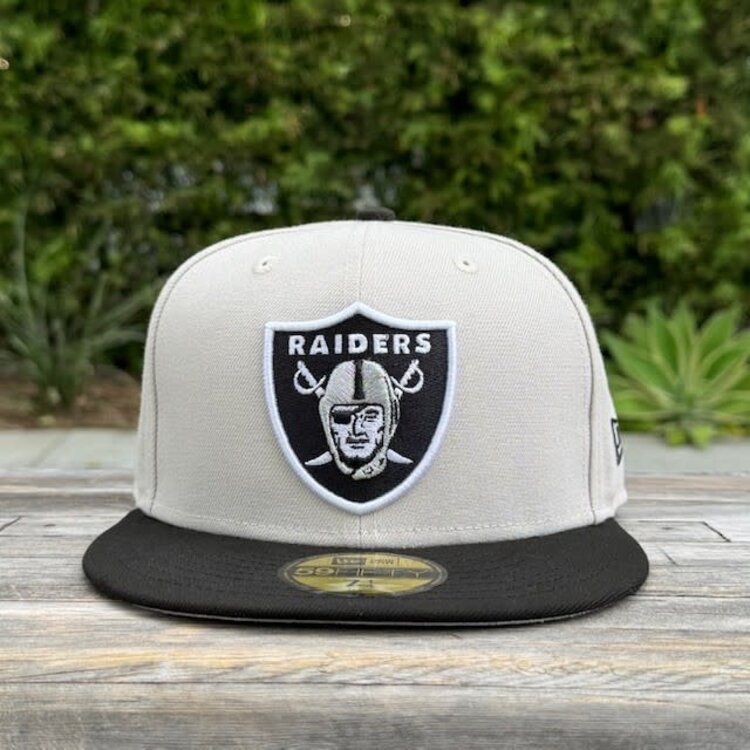 New Era Raiders Natural/ Black Shield