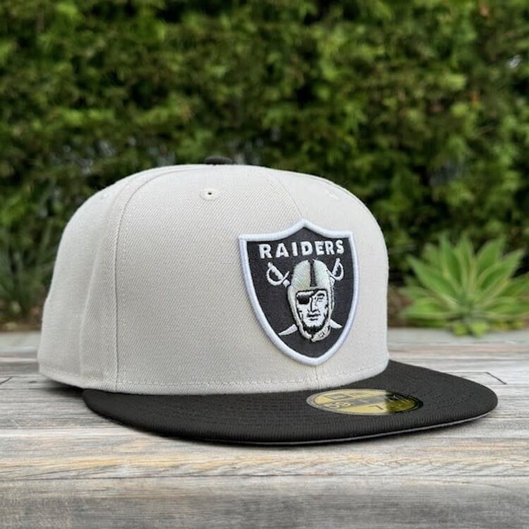 New Era Raiders Natural/ Black Shield