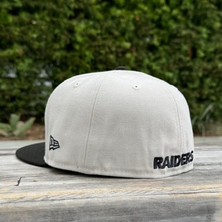 New Era Raiders Natural/ Black Shield