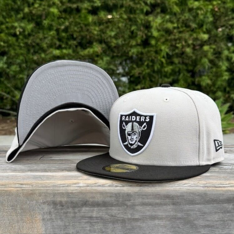 New Era Raiders Natural/ Black Shield
