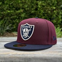 New Era Raiders Shield Maroon/Navy Ivory - Khaki UV
