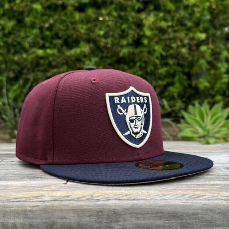 New Era Raiders Shield Maroon/Navy Ivory - Khaki UV