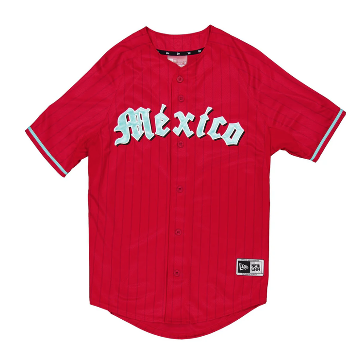 New Era LMB Diablos Rojos del Mexico 24 Away Jersey Red