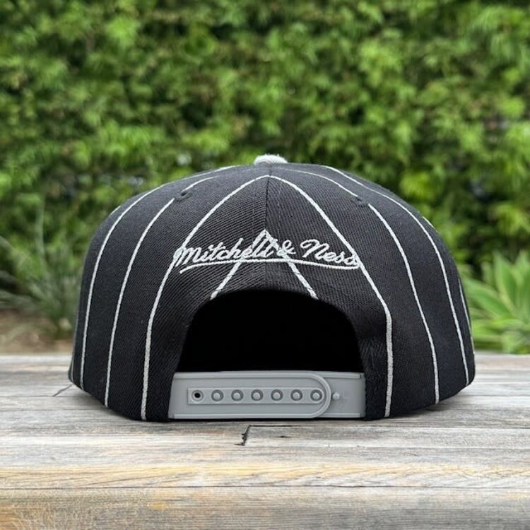 Mitchell and Ness LA Kings M&N NHL Team Pinstripe Snapnack Retro Logo